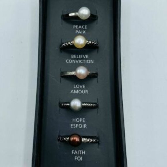 Avon Jewelry - Avon Genuine Fresh Water Pearl Stacking Rings NWT